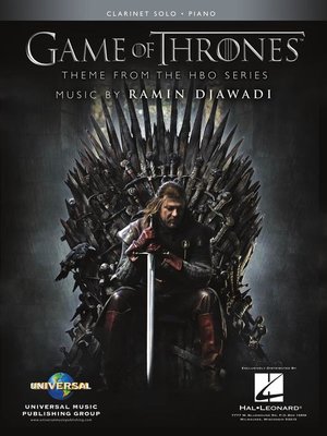 cover image of Game of Thrones Sheet Music for Clarinet and Piano